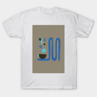 Happy Family Morning Mid Century Abstract V2 T-Shirt